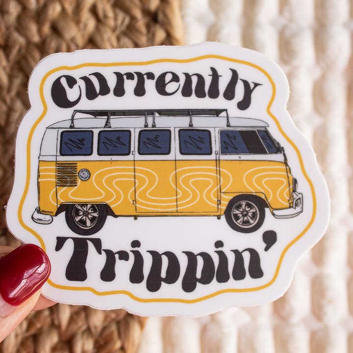 Momenteel Trippin' Sticker voor wholesale door DeSilva Design Studio
