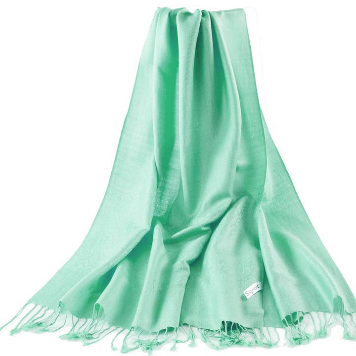 Light Green - Pashmina for wholesale by Signare Tapestry