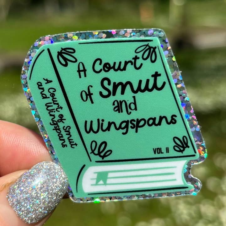 Um autocolante Court of Smut and Wingspan Glitter por atacado de Awfullynerdy.co