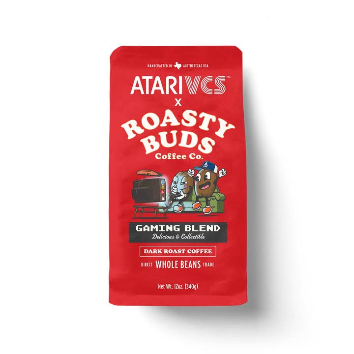 Roasty Buds Coffee - Venta al por mayor Café en grano - Café de Juego Atari VCS™ | Tostado Oscuro Intenso | Entero y Molido