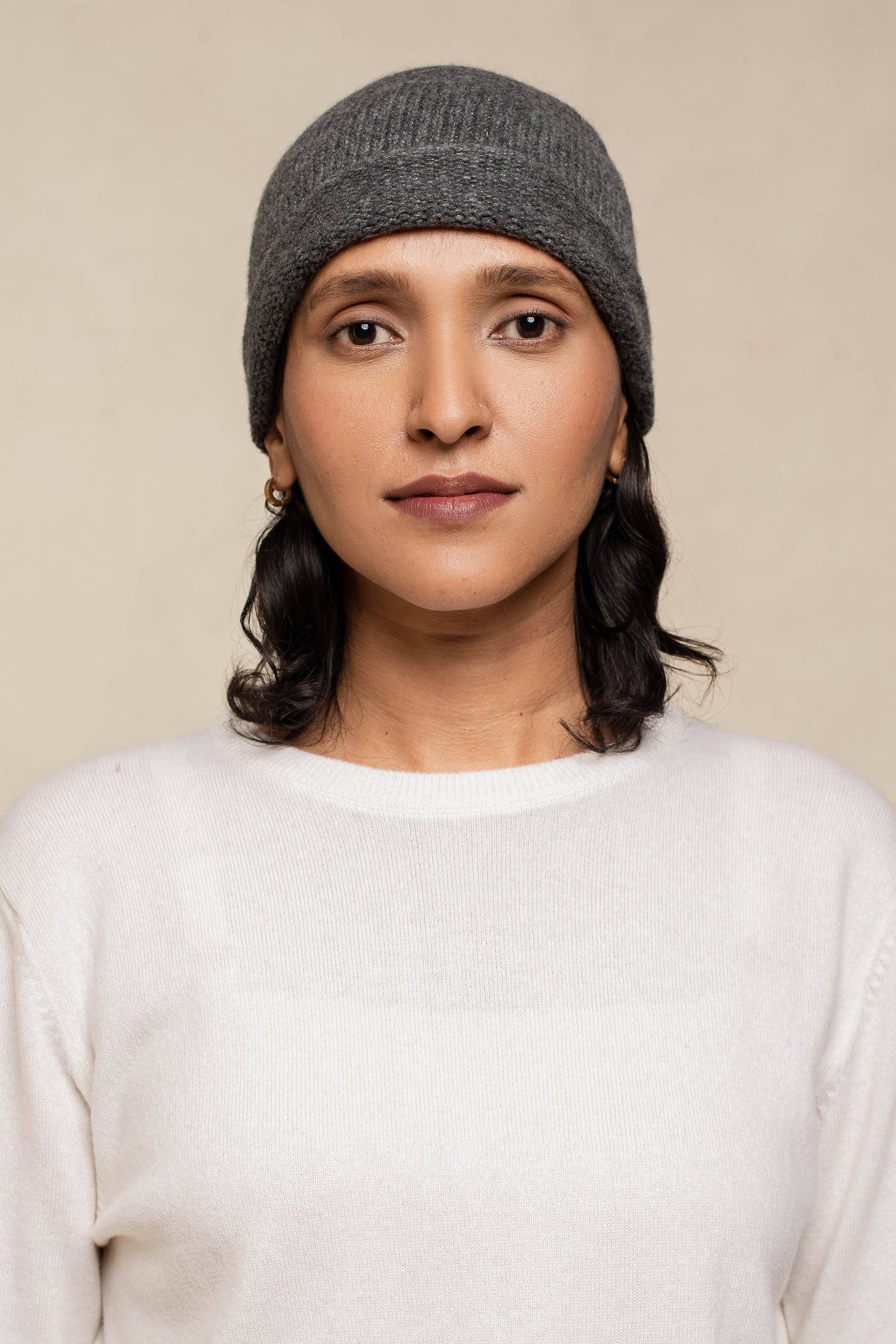 OO-TO - Vente Bonnet – femme - Bonnet Amara Unisexe en Cachemire & Soie5