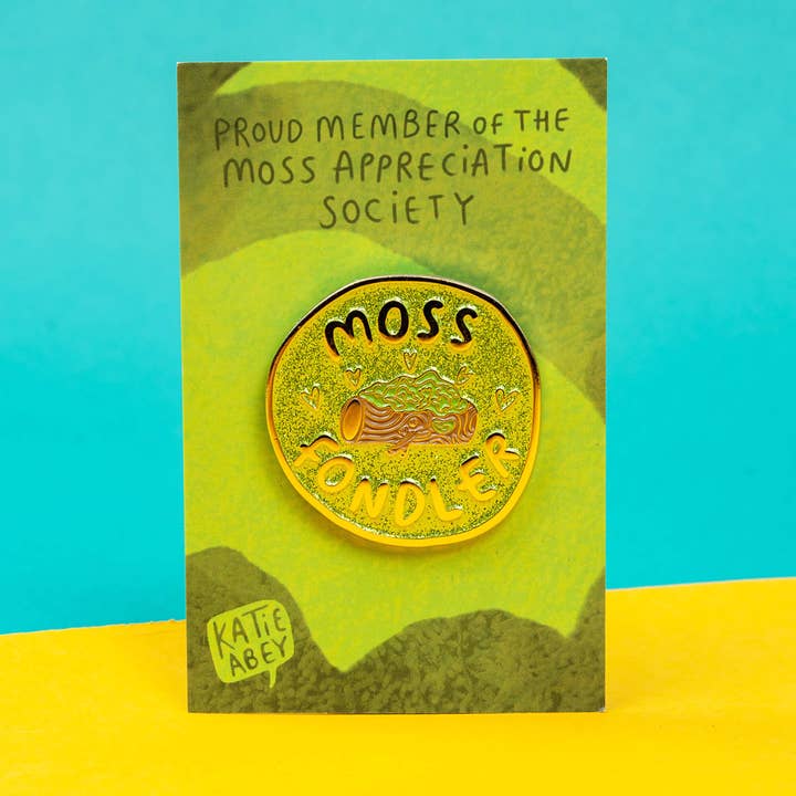 Katie Abey - Wholesale Lapel Pin/Button - Moss Fondler Enamel Pin Badge0