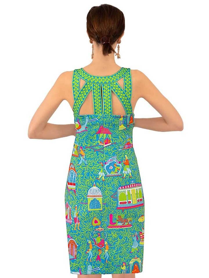 Gretchen Scott LLC - Wholesale Dress - Women's - Jersey Isosceles Dress - Palanquin Party