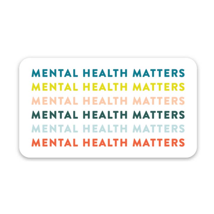 Joy Paper Co. - Wholesale Sticker - Colorful Mental Health Matters Sticker0