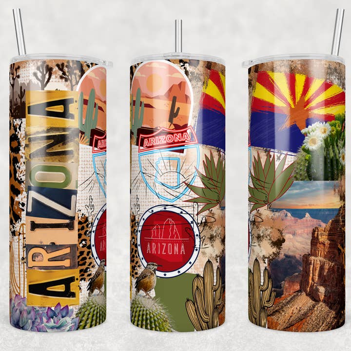 État de l'Arizona | Tumbler pour la vente par Designs by Robyn