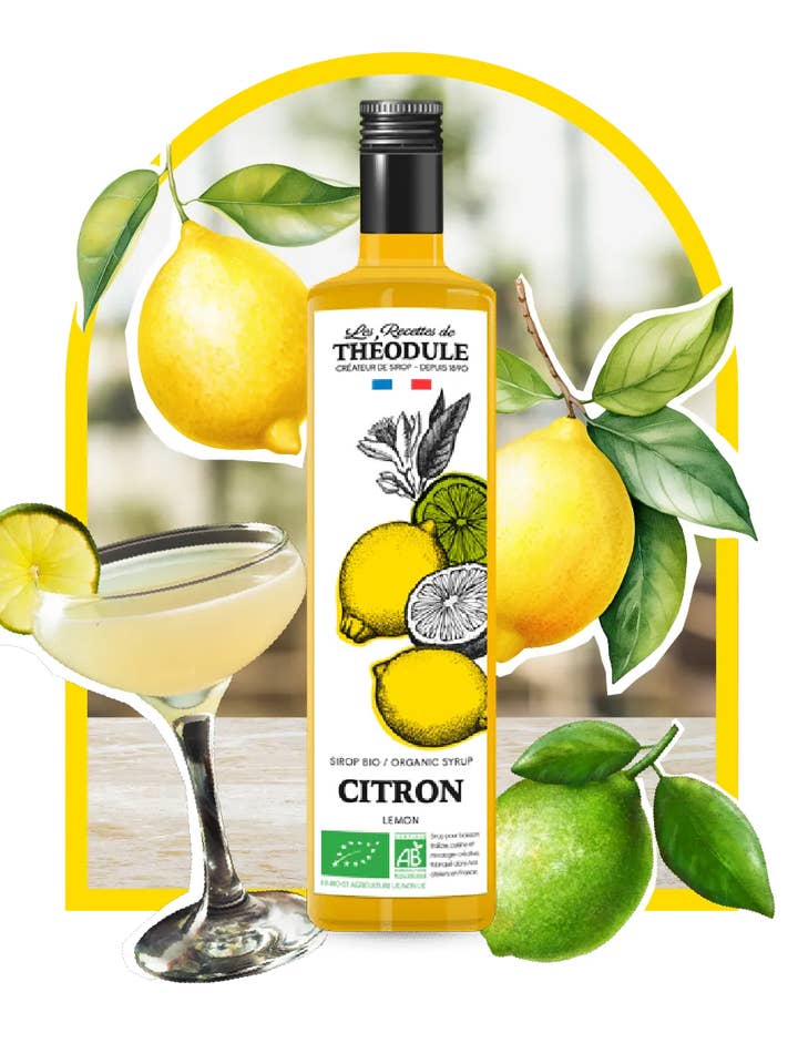 Organic Lemon Syrup 50 cl for wholesale by Antésite - Maison Noirot