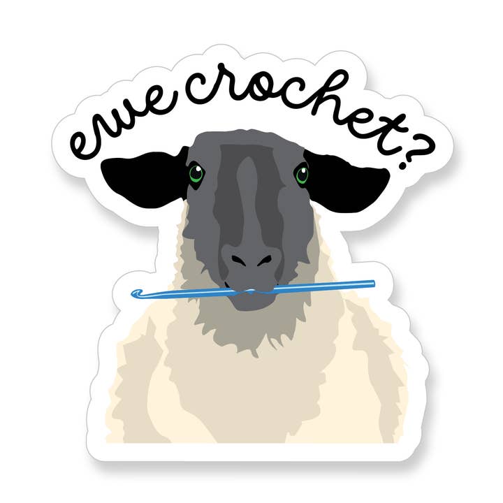 Apartment 2 Cards - Venta al por mayor Pegatina - ¿Ganchillo de oveja? Pegatina de vinilo de oveja0