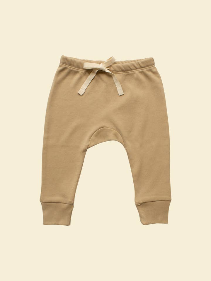 Pantalones con cordón - Sand | Organic para venta al por mayor de Ziwi Baby