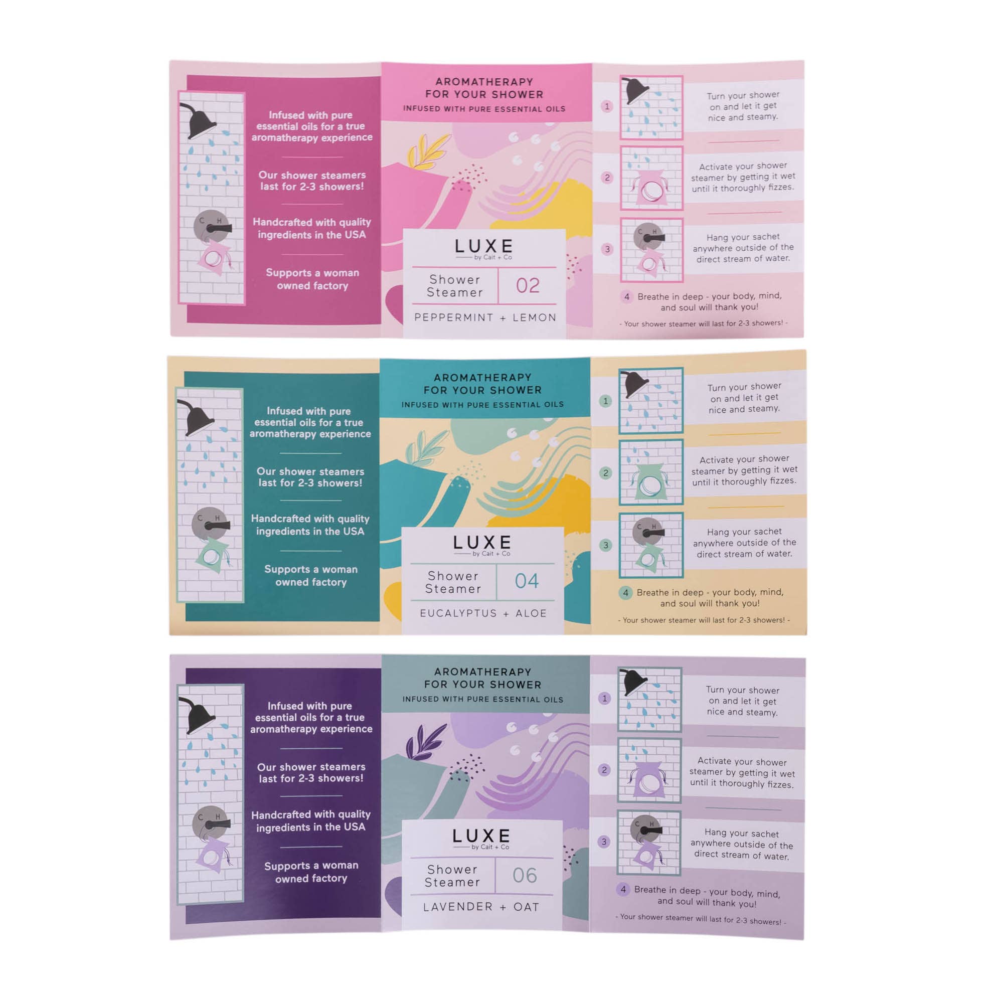 Cait + Co - Wholesale Display Case - Luxe Shower Steamer Hexagon Display with signs - Empty5