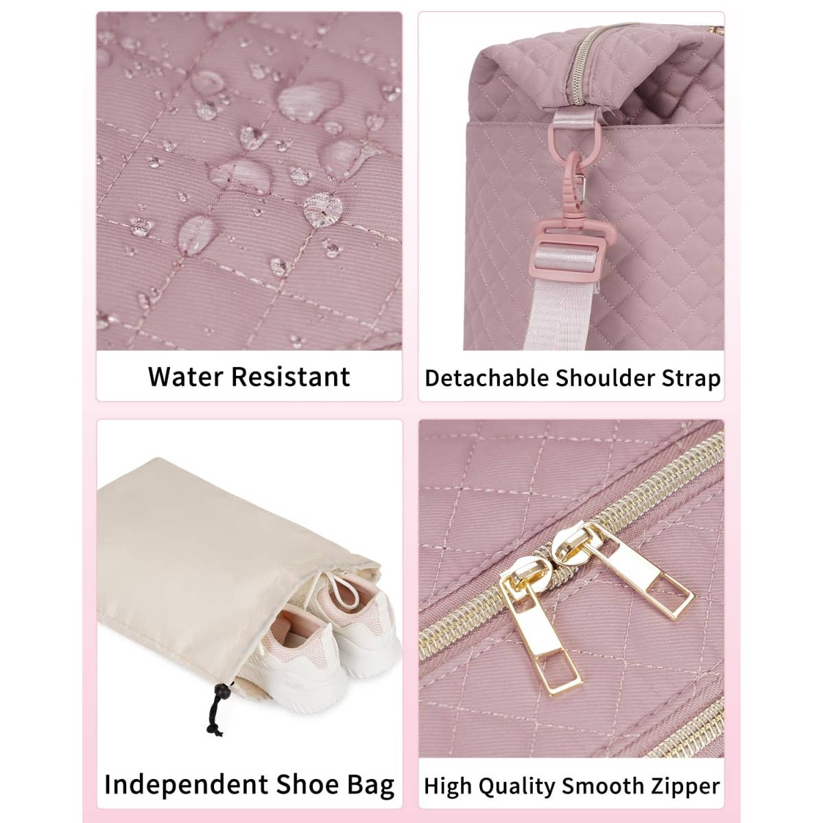 wandf – Großhandel Weekender-Tasche – Unisex – Gesteppte Schultertaschen Flugzeug Reisetasche Unter Sitz Tasche6