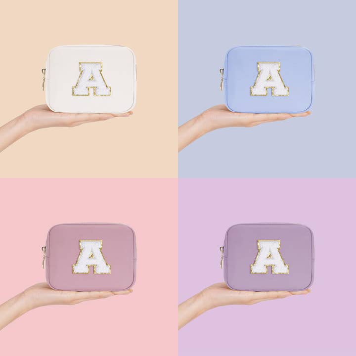 wandf – Großhandel Schmink-/Kosmetiktasche – Personalisierte Monogramm-Tasche Mini Initialen Schminktasche109