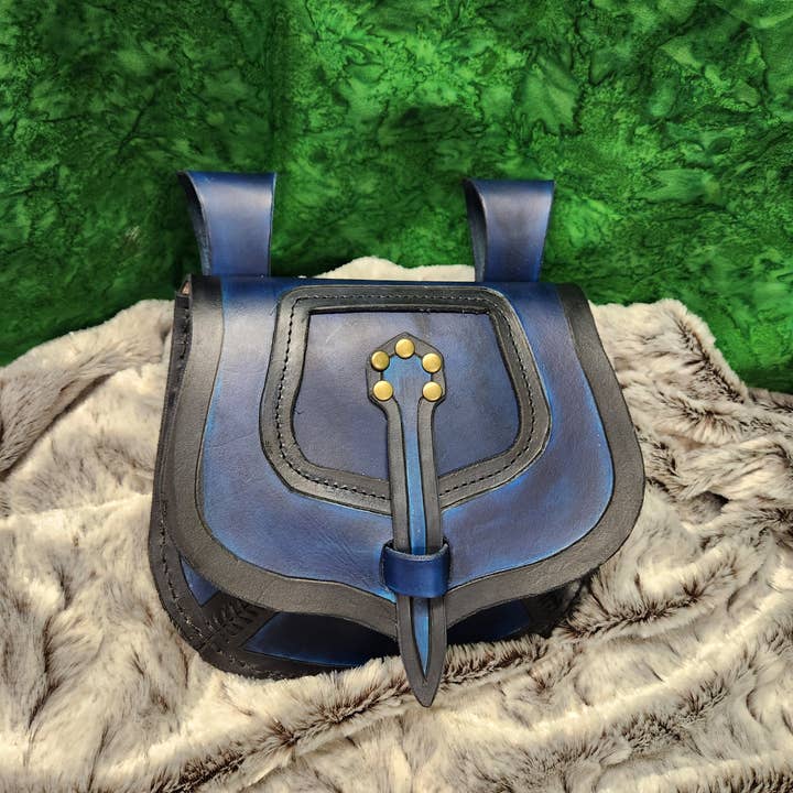 Crimson Knight Leatherworks LLC - Wholesale Heuptasje - Uniseks - Lederen heuptas - LARP, Cosplay, Ren Faire