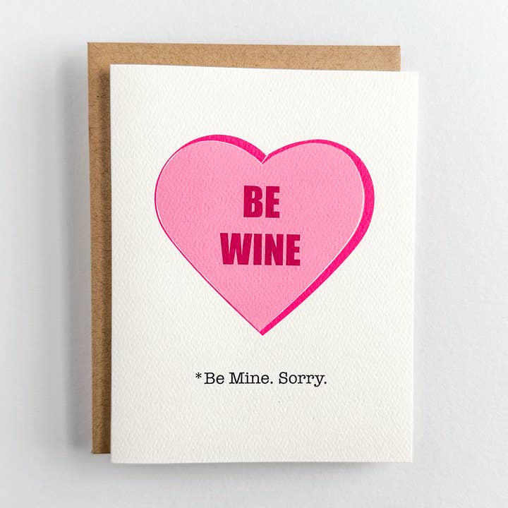 Wild Card Creations - Wholesale Valentine's Day Card - Be Wine Valentine1