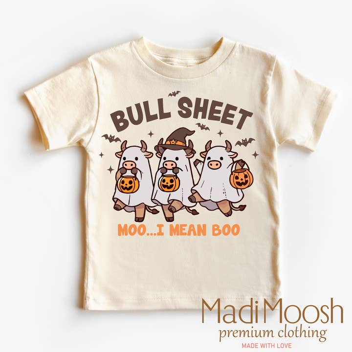 Bull Sheet Halloween Shirt - Halloween Tee for wholesale by Madi Moosh