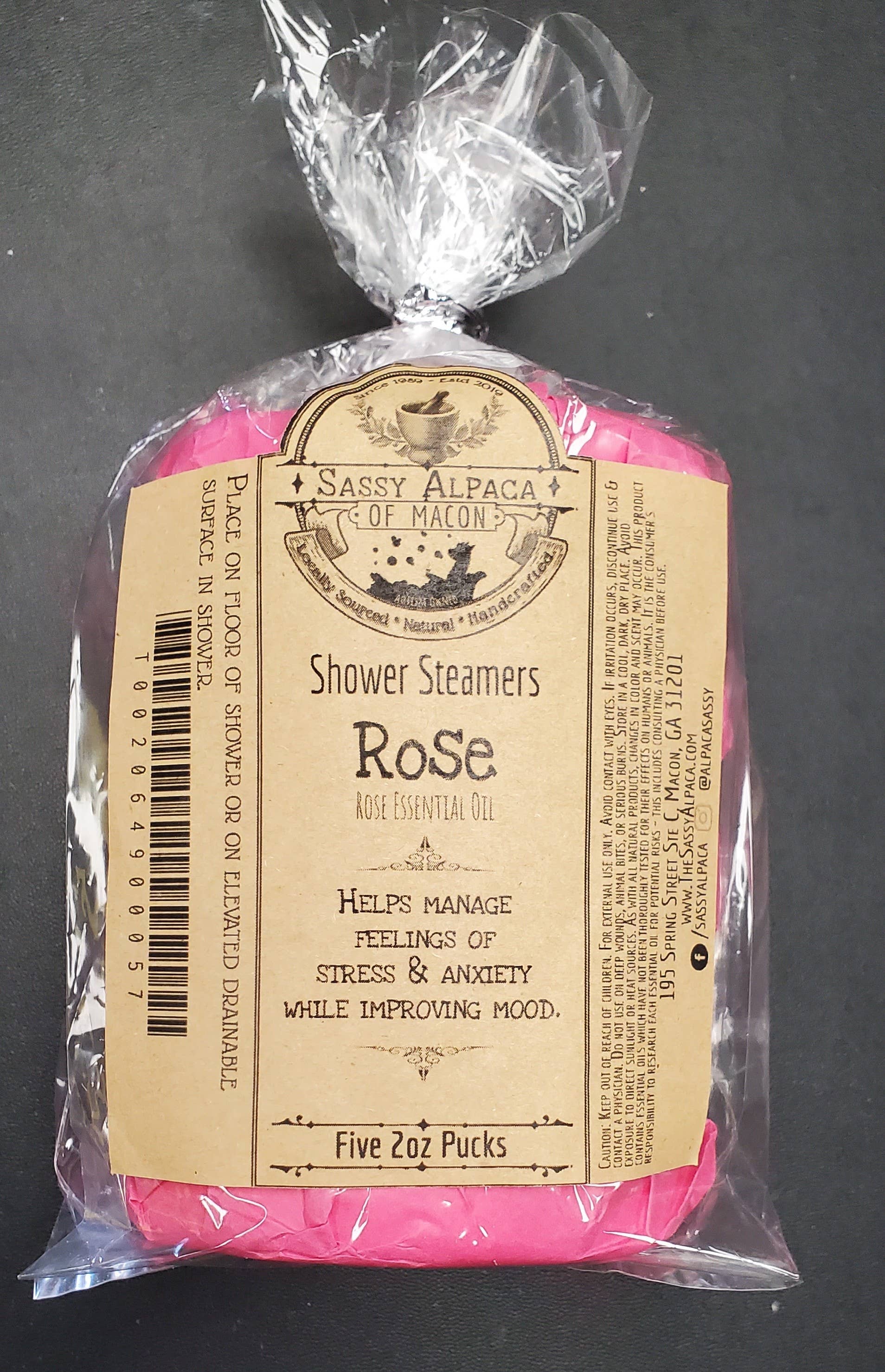 The Sassy Alpaca - Vente Bombe de douche/galet bien-être pour la douche - Pastille effervescente pour douche22