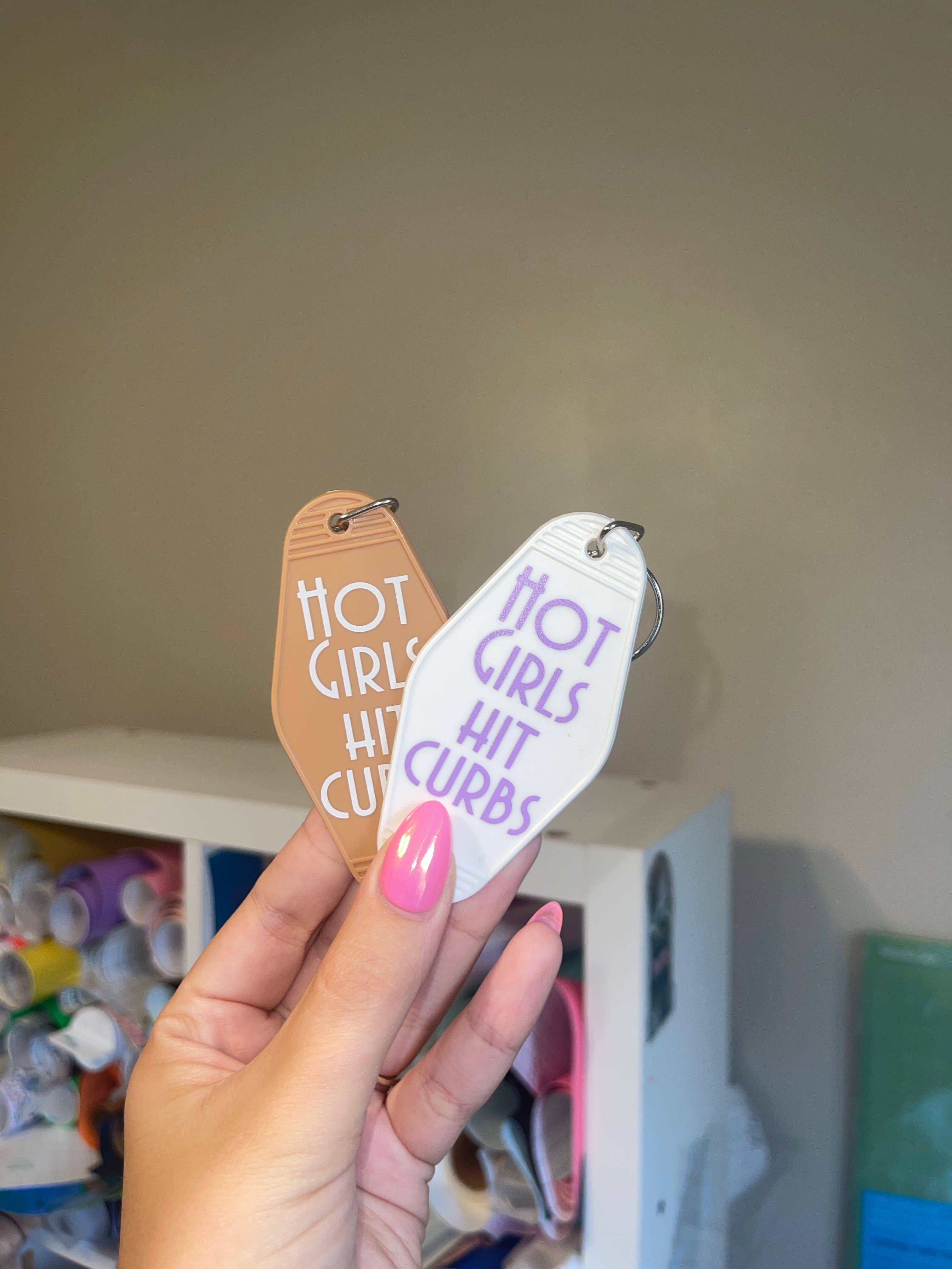 SarahMackenzieStudio - Wholesale Keychain - Women's - Hot Girls Hit Curbs Retro Motel Keychain1