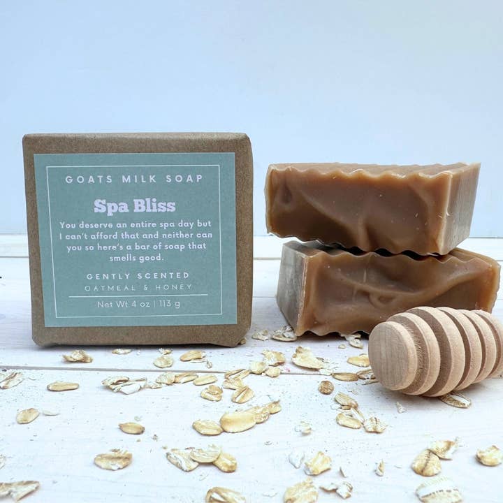 Oatmeal and Honey | Funny soap | goat milk | Spa Bliss for wholesale by Falcone Farm