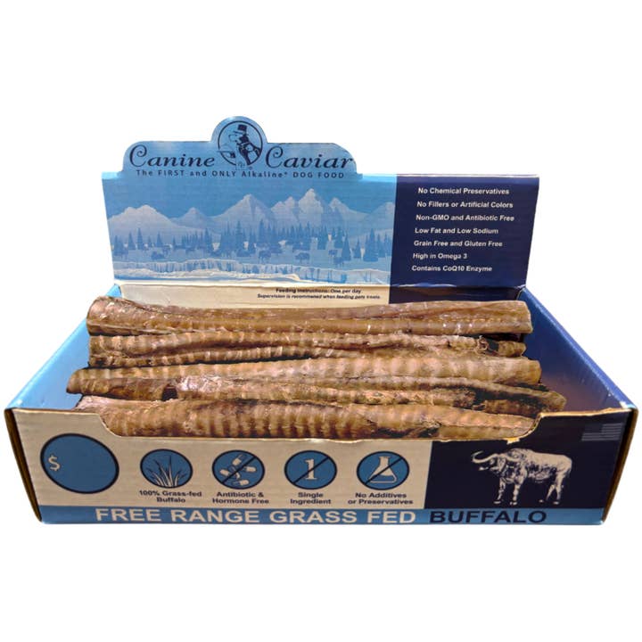 Buffaroos 12" PDQ Box for wholesale by Canine Caviar