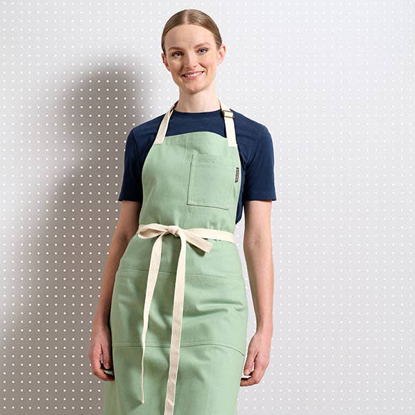 MEEMA - Wholesale Apron - Bib Apron with Pockets – Upcycled Cotton, Adjustable Fit8