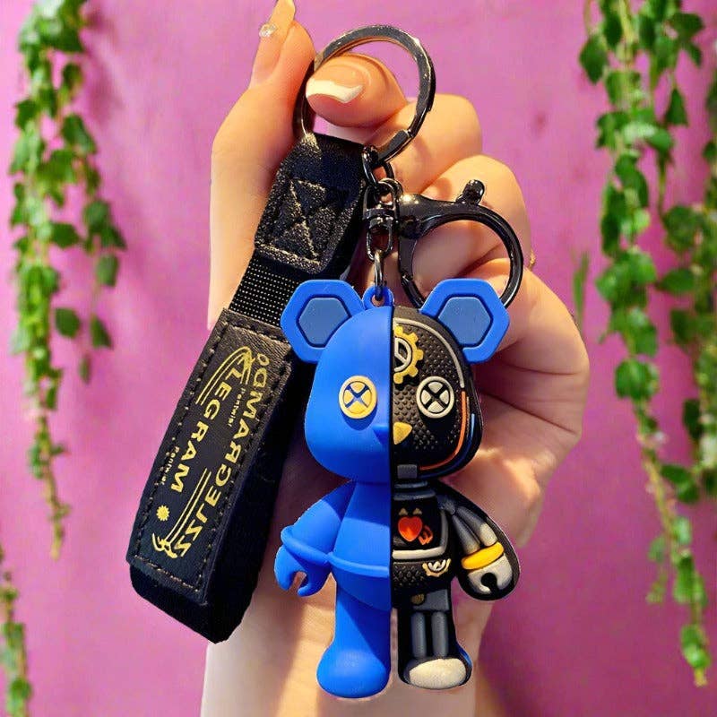 KiddieKickz - Vente Porte-clés – enfant - Porte-clés souple en PVC Bow Bear, joli porte-clés27