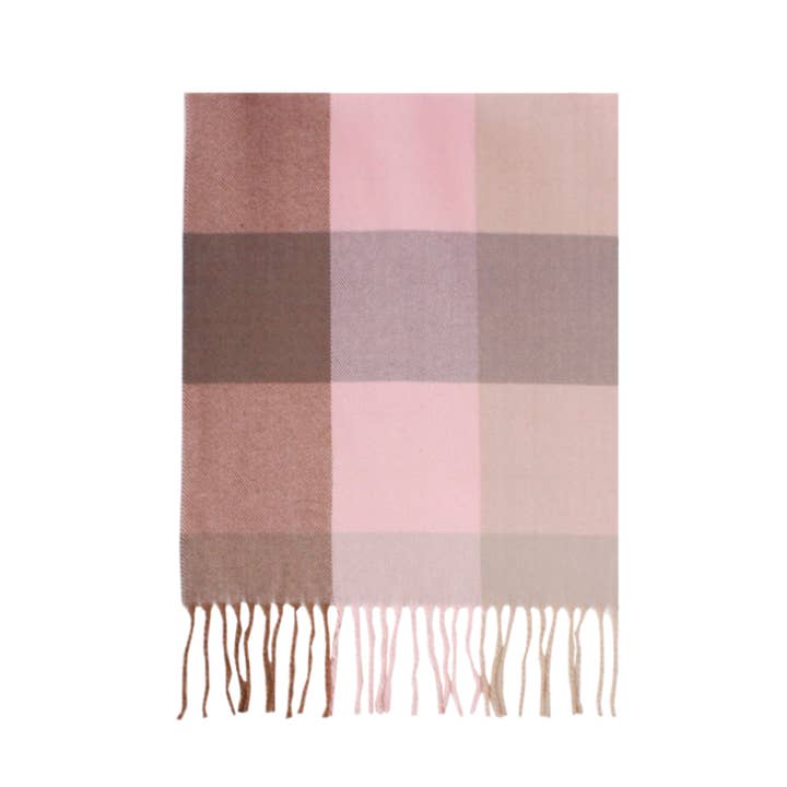 David And Young - Wholesale Scarf - Unisex - Softer than Cashmere PLAID BUFF Vegan Cashmere Touch Scarves49