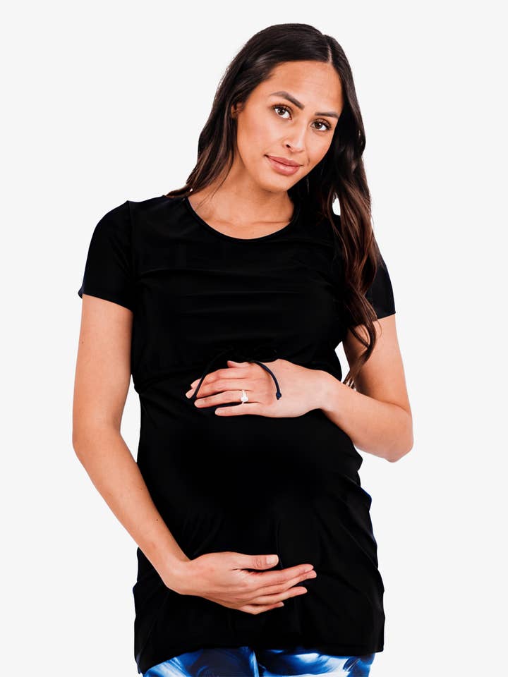 Tunique de bain Nikki pour allaitement et maternité pour la vente par Calypsa