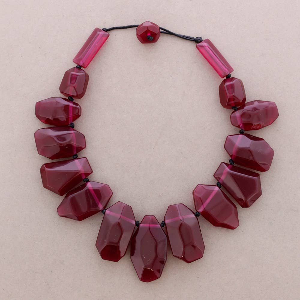 Sonata - Wholesale Beaded/Pearl Necklace - Irregular Bead Resin Choker5