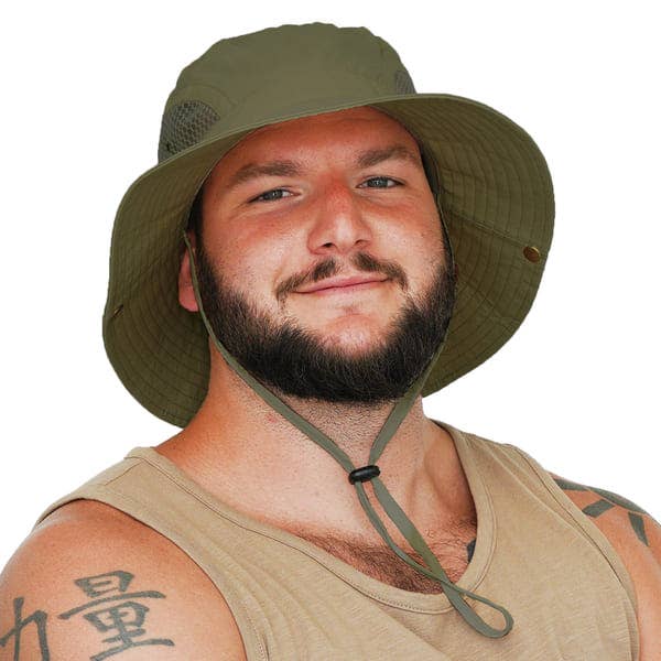 GearTOP - Vente Bob – unisexe - Chapeau de protection solaire - Casque de sécurité - Chapeau Boonie Bucket Hat UPF 50+16