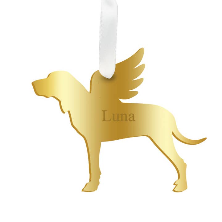 Personalized Angel Hound Ornament - WS for wholesale by Moon and Lola