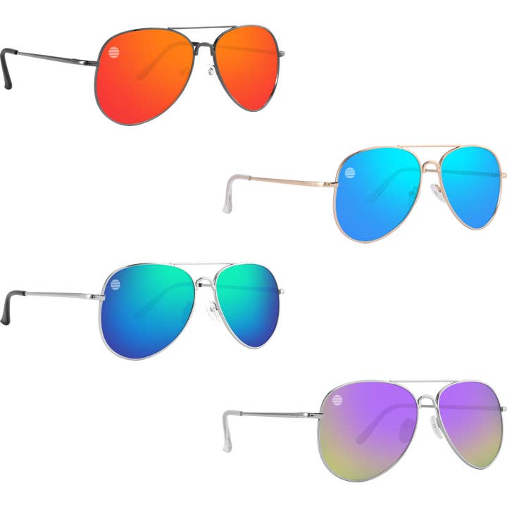 5005 PVX - Polarized Aviator Style Sunglasses for wholesale by SolarX Eyewear