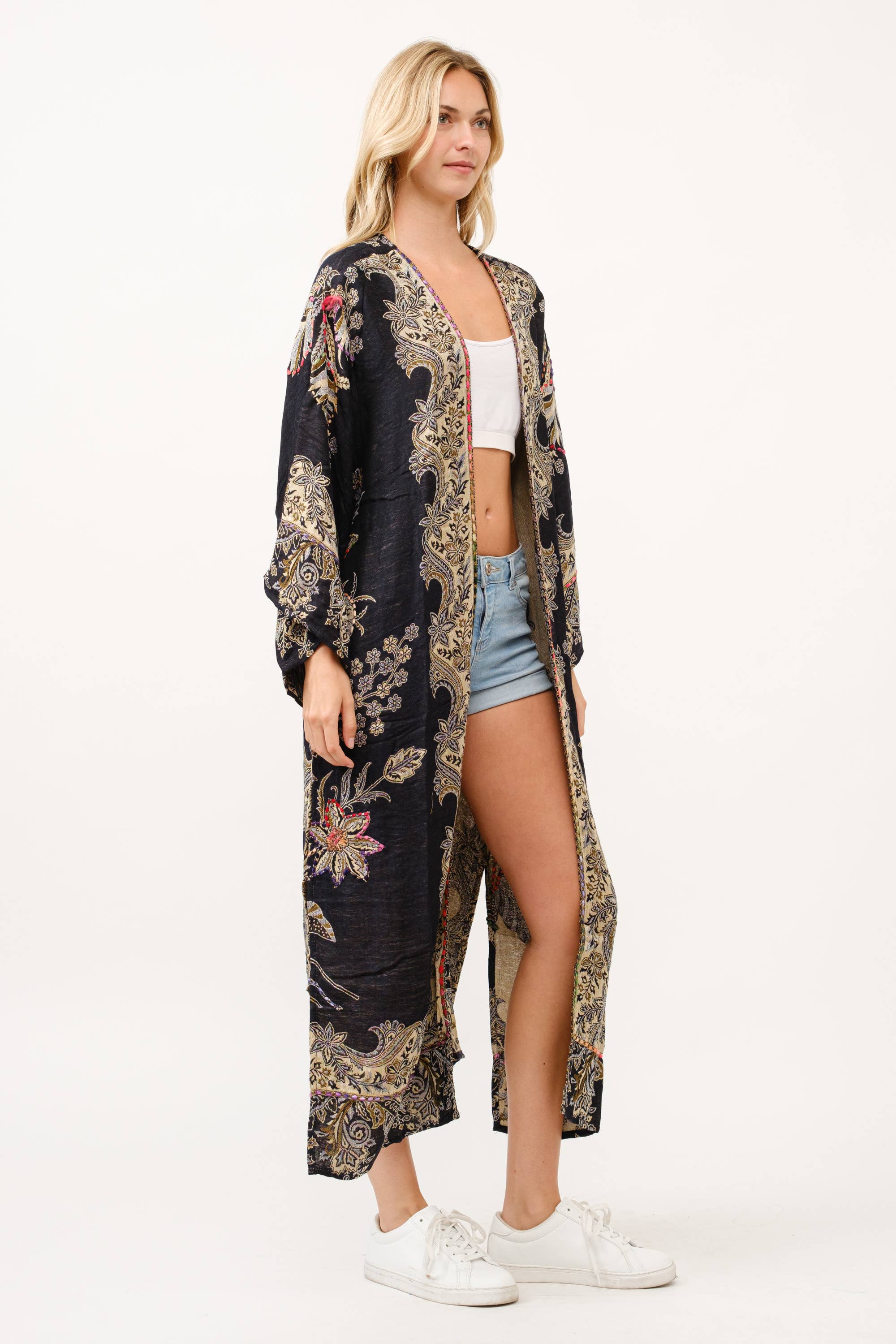 Raj Trading & Imports (USA) Inc. - Wholesale Kimono - Women's - Effie Thick Stitch Duster2