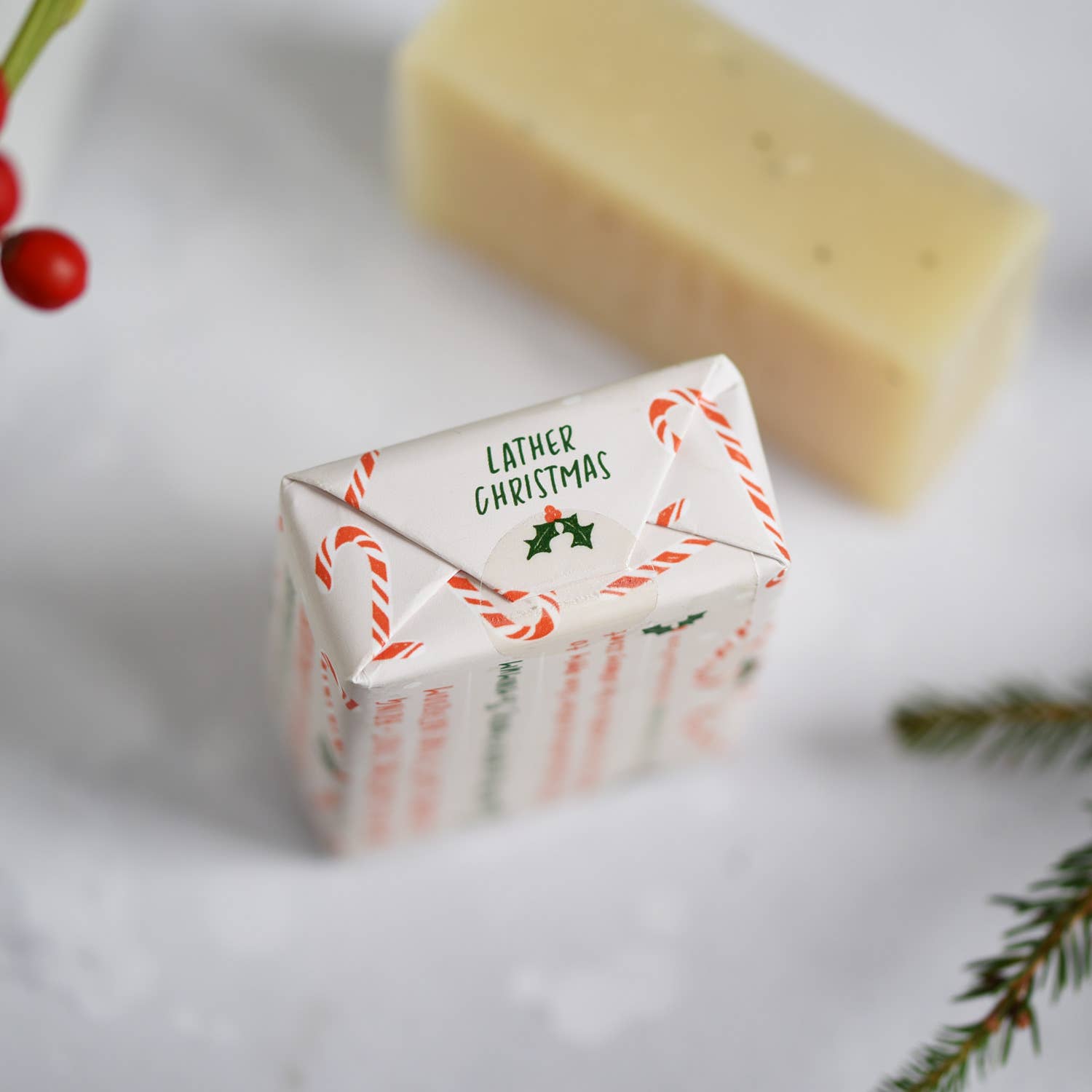 Paper Plane (US Duties Paid) - Vente Pains de savon - Savon de Noël 100 % naturel à la canne de bonbon à la menthe poivrée vegan5