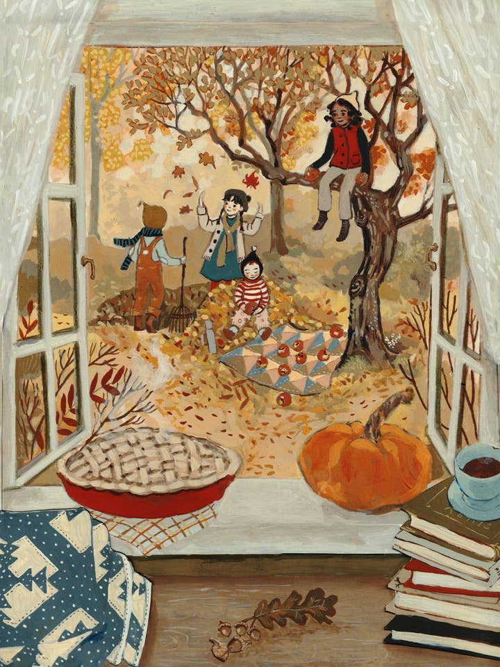 Impresión de Arte de la Ventana de Otoño para venta al por mayor de Loré Pemberton