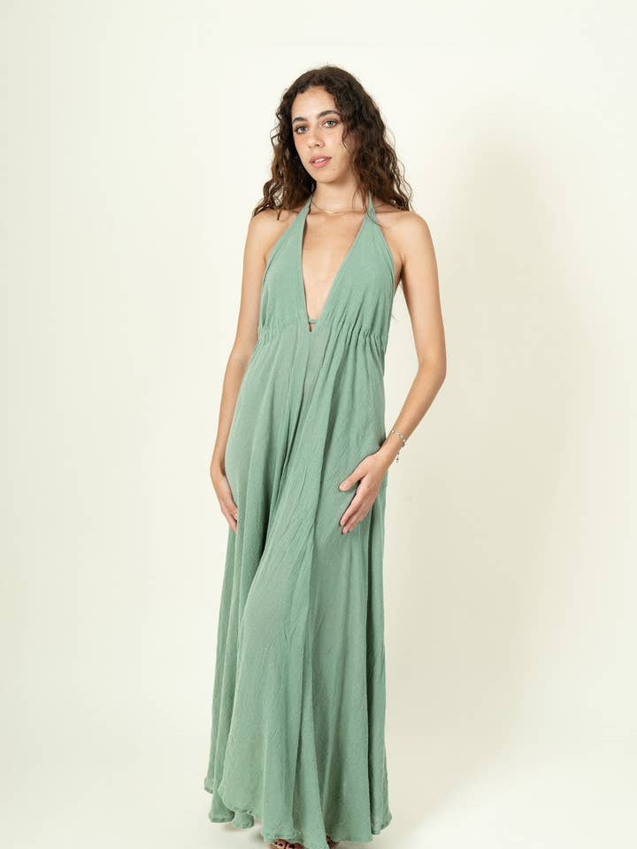 Boho Cotton Gauze Dress – One Size Fits All, Comfortable and for wholesale by Mayense