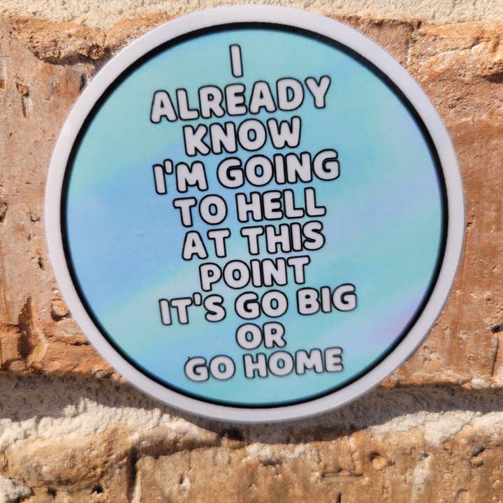 3 inch Water resistant laminated vinyl sticker for wholesale by Kodaandmom