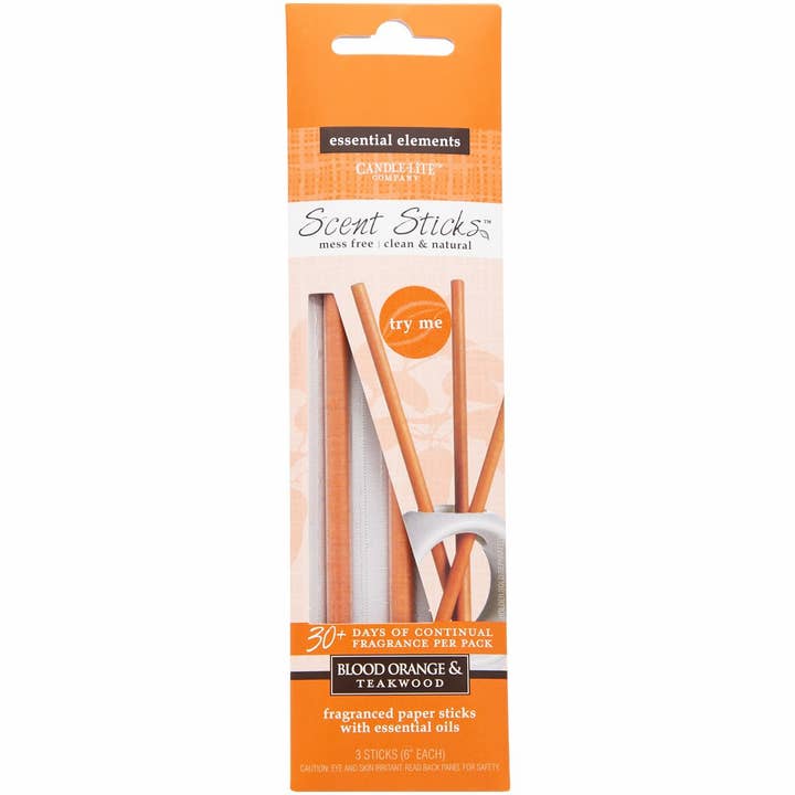 Bâtonnets parfumés CANDLE-LITE Orange sanguine et bois de teck pour la vente par Candle Square