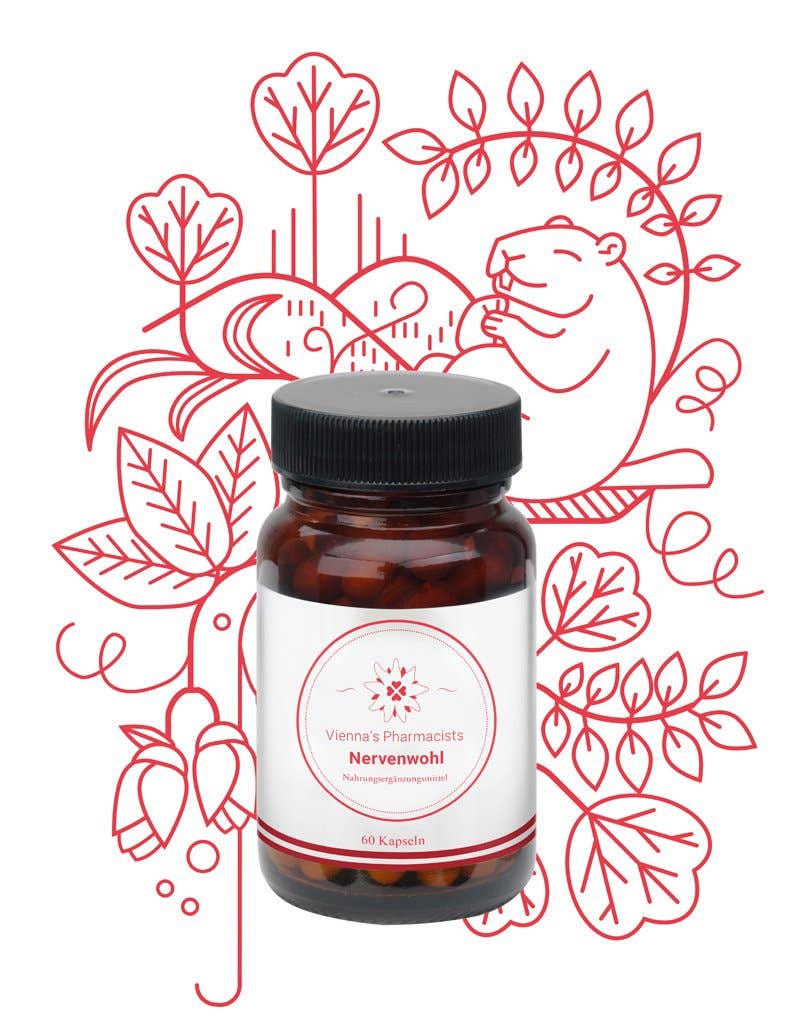 Viennas-Pharmacists - Vente Supplément oral/vitamine - VIENNA'S NERVE WELLBEING, vitamines B et tryptophane