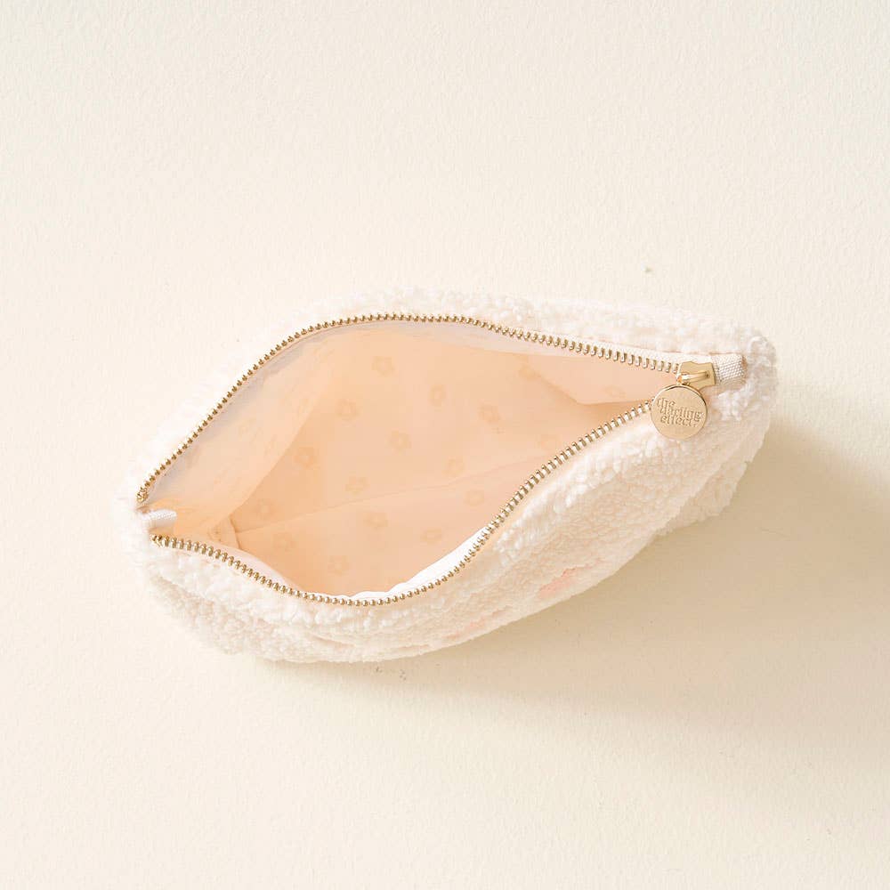 The Darling Effect - Wholesale Pouch - Women's - Cream Teddy Pouch - Wifey2