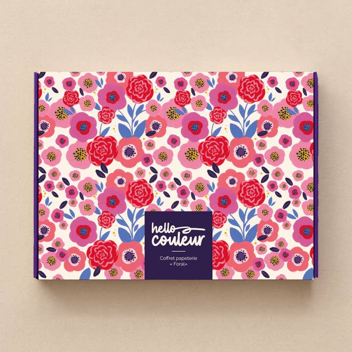Papirsæt “Floral” – En Skat af Farver og Poesi for engroshandel hos Hello couleur