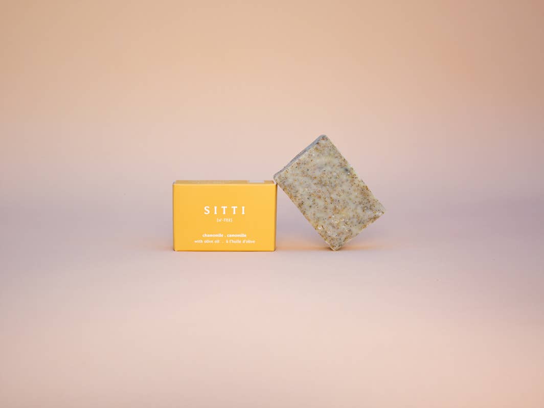 Sitti Social Enterprise - Venta al por mayor Pastilla de jabón - Jabón de aceite de oliva manzanilla1
