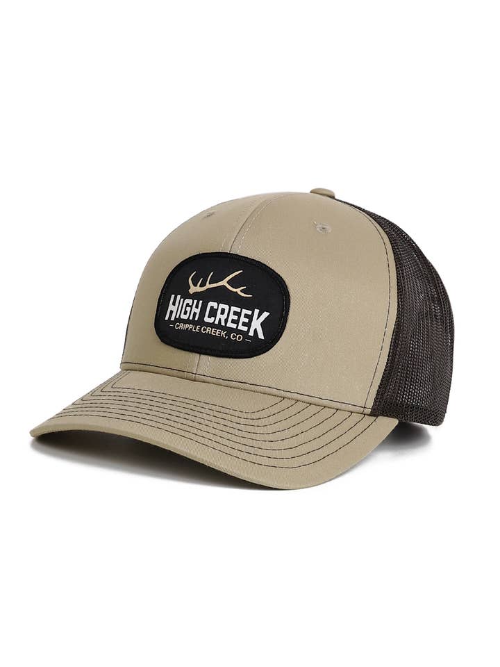Casquette à filet avec écusson ovale Cripple Creek Marron pour la vente par High Creek