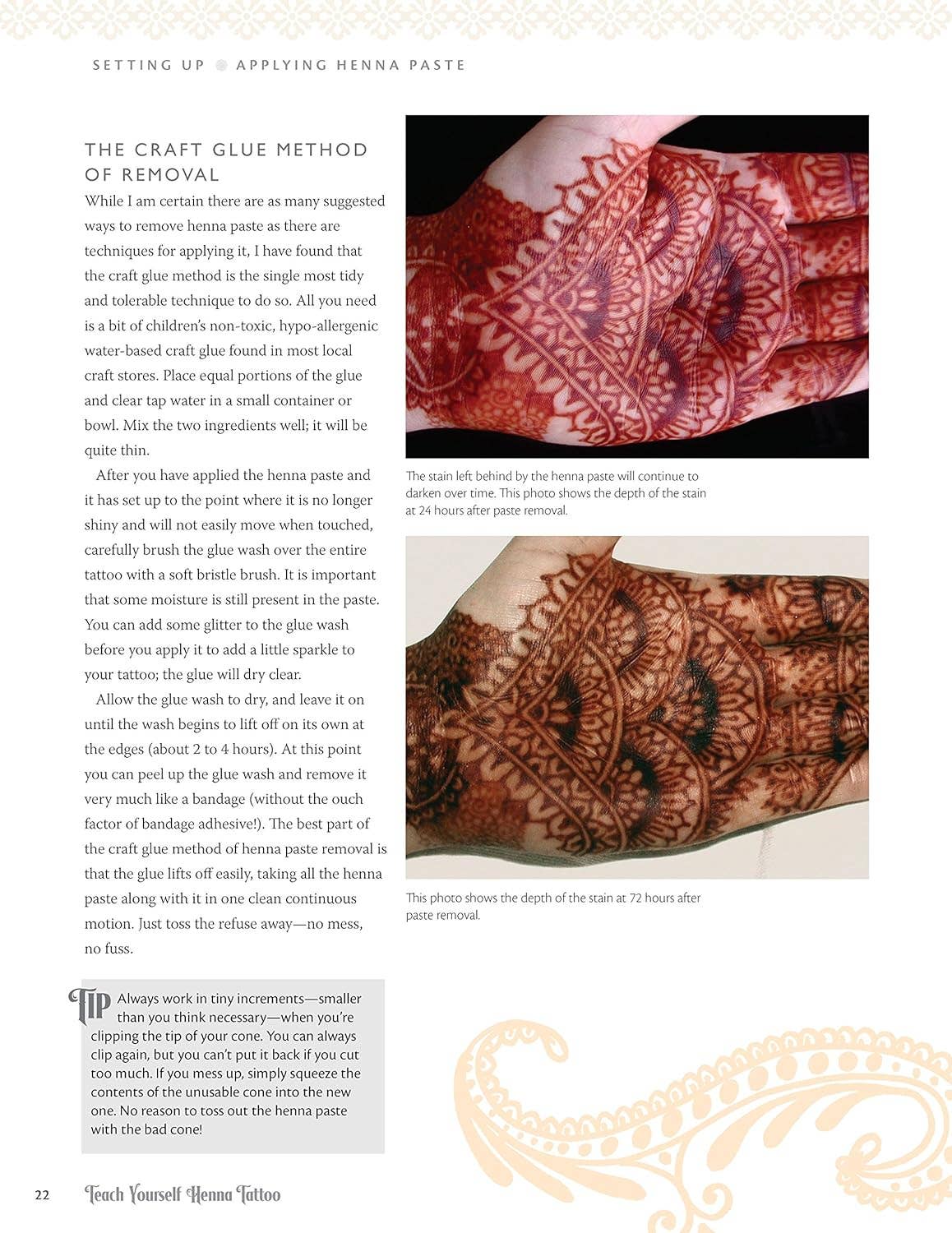 Fox Chapel Publishing - Wholesale Crafts, Hobbies & DIY Book - Teach Yourself Henna Tattoo - Easy to Follow Instructions2