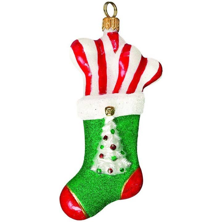 Santa's Little Yelper - meia com ossos por atacado de Joy To The World Collectibles