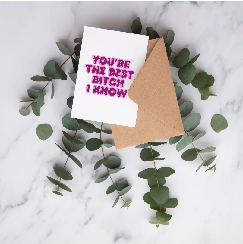 Party Collective - Wholesale Friendship Card - You're The Best Bitch I Know Card2