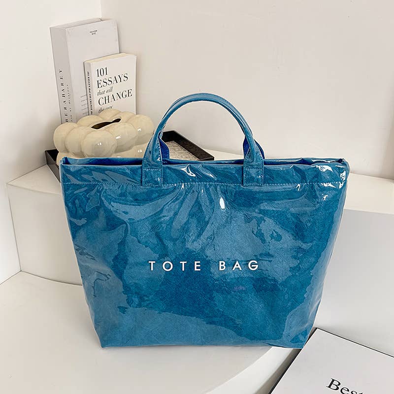 NARWEY INC - Wholesale Tote Bag - Women's - PVC Waterproof Tote Bag Durable Commuter Bag Shopping Tote16