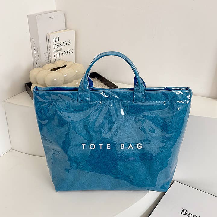 NARWEY INC - Wholesale Tote Bag - Women's - PVC Waterproof Tote Bag Durable Commuter Bag Shopping Tote16