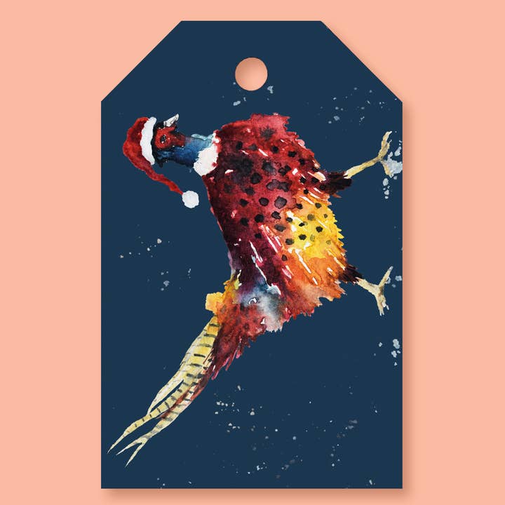 studio frewb - Wholesale Gift Tag - British Wildlife Christmas gift tags (6 tags per pack)4