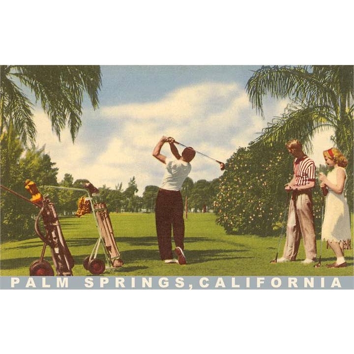 Magnet CD-223 Golfing at Palm Strings for wholesale by Found Image Press