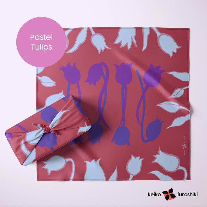 Keiko Furoshiki - Vendita all'ingrosso Carta da regalo in fogli - Panno da regalo giapponese in tessuto riutilizzabile Furoshiki15
