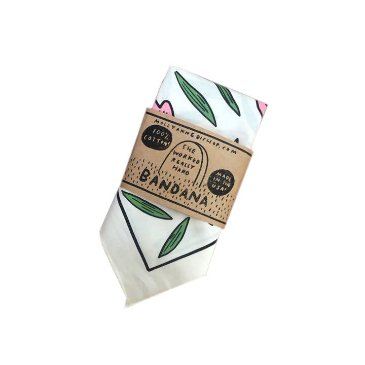 Molly Anne Bishop - Wholesale Bandana - Women's - She Worked Really Hard Bandana